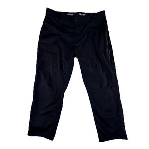 Hurley Jet Set Tech Men's Pants Size‎ 40x29 Black Stretch